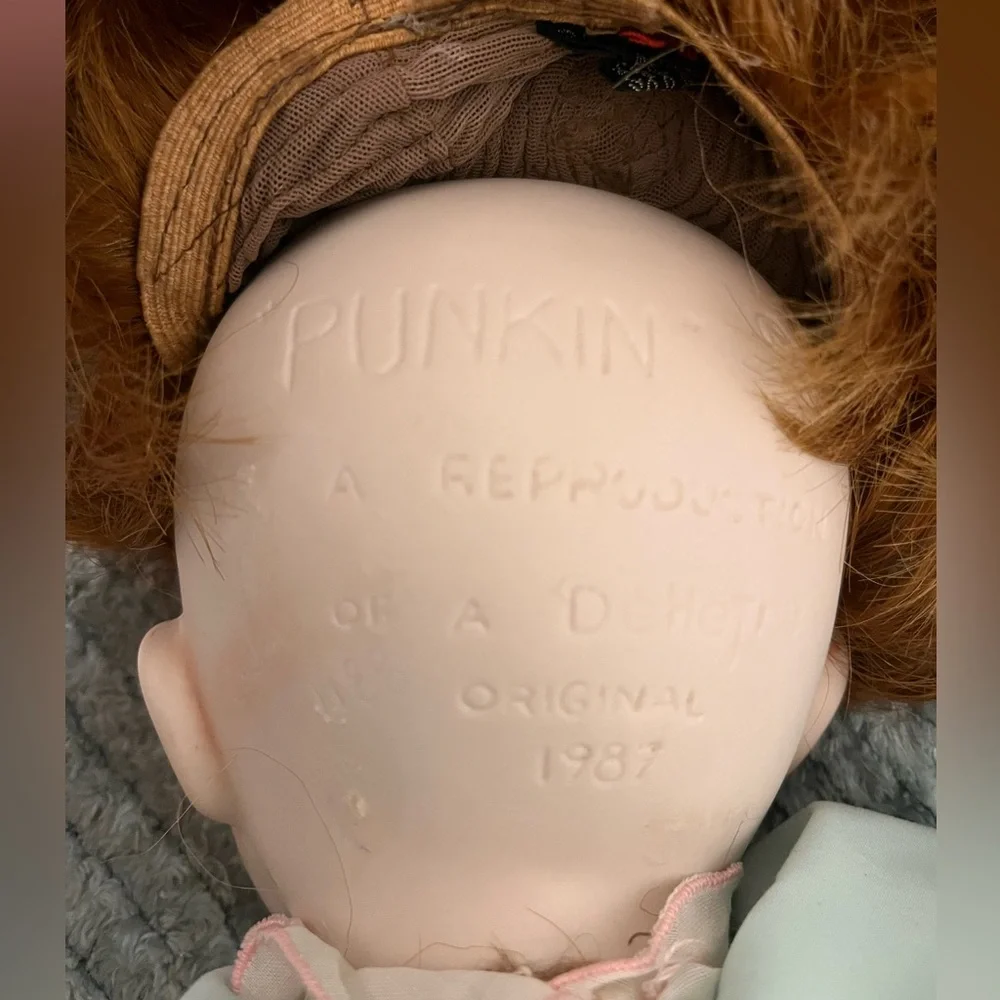 Punkin vintage doll 1987‎ Vintage Porcelain Doll with Red Hair - Picture 4 of 12
